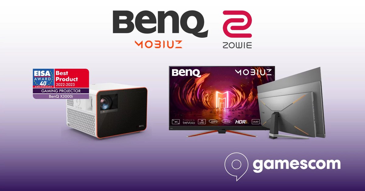 Thông báo của BenQ Gamescom MOBIUZ và X3000i © BenQ