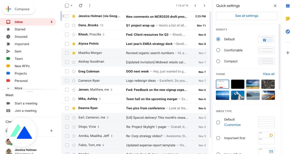 Gmail: en ny funktion för att anpassa din inkorg