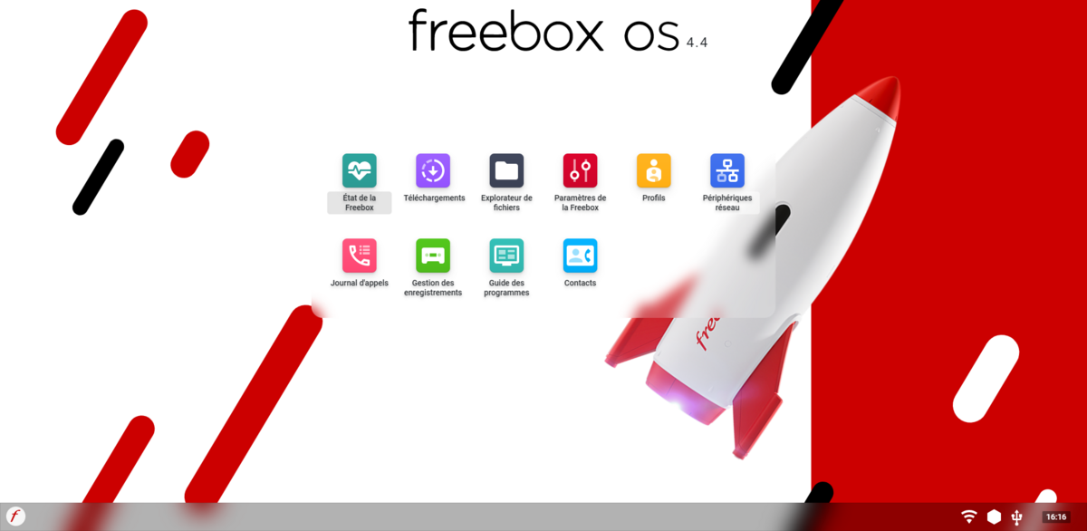 Hệ điều hành Freebox 4.4.0 © Clubic.com