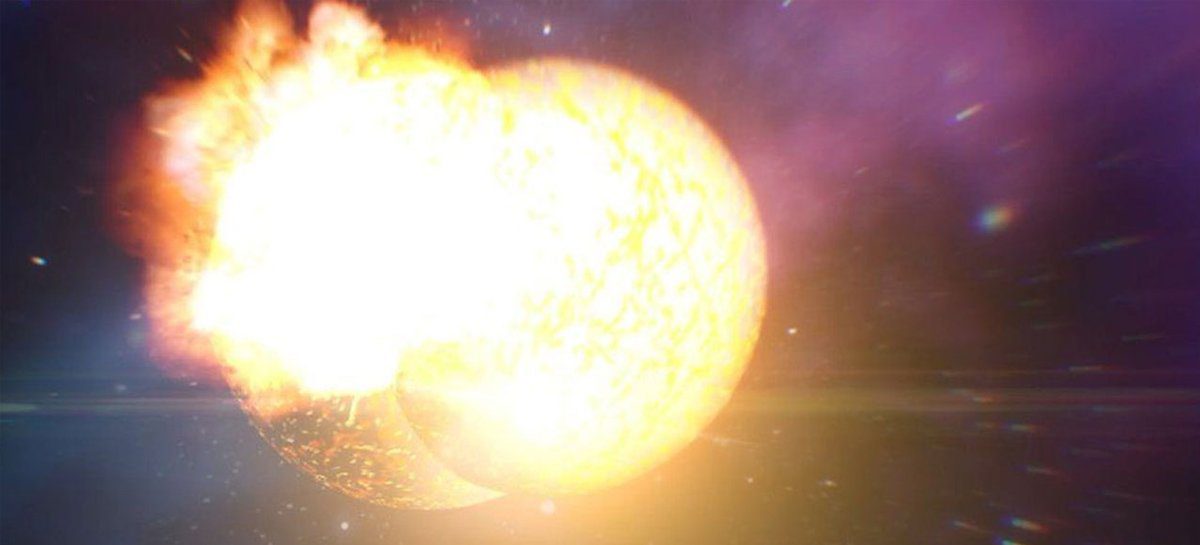 Telescópio registra colisão rara de duas estrelas de nêutrons mortas