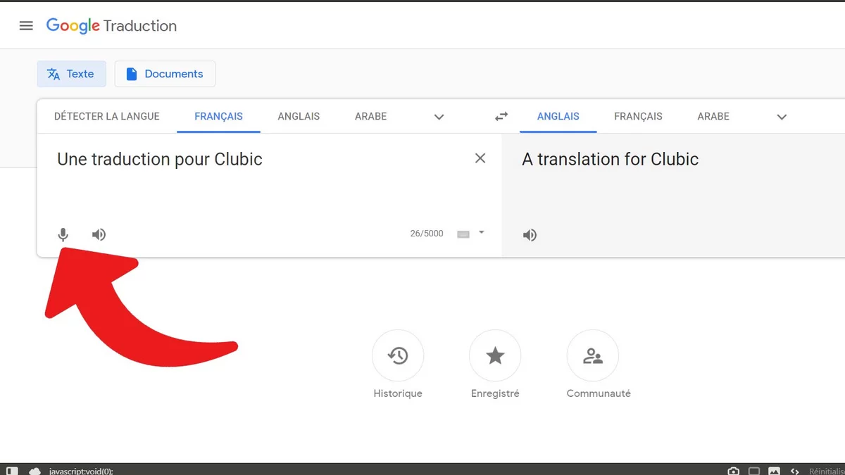 Nhập liệu bằng giọng nói của Google Dịch