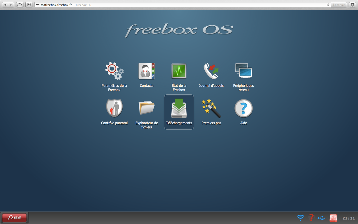 1  Trang chủ hệ điều hành Freebox