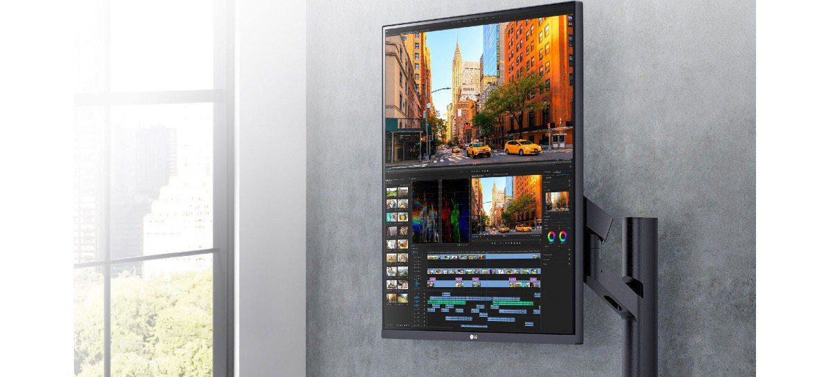Monitor LG DualUp quase quadrado com proporção 16:18 custará US$699