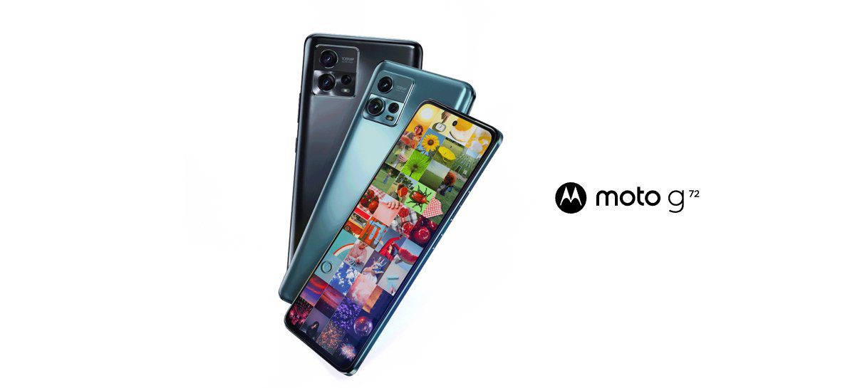 Motorola lança smartphone Moto G72: processador Helio G99 e câmera de 108 MP
