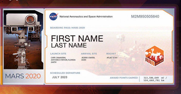 NASA erbjuder (igen) att skicka ditt namn till Mars