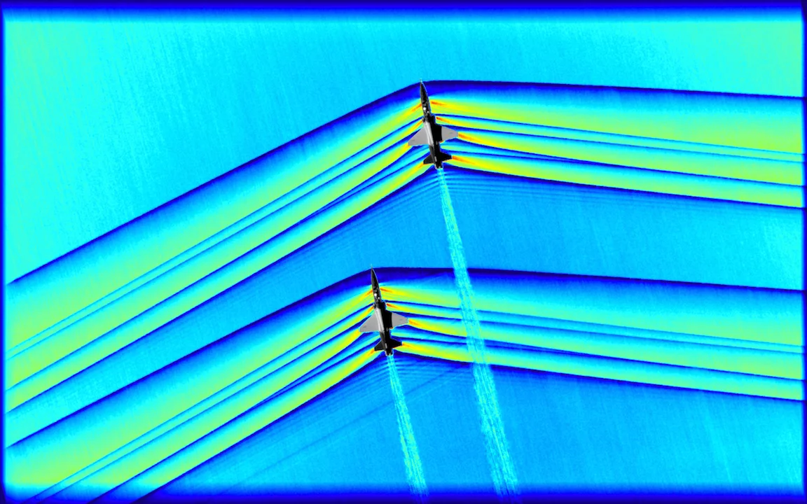 Sóng xung kích siêu thanh của NASA © NASA