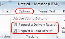 Tùy chọn nhận tin nhắn trong Outlook 2010