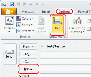 Outlook 2010: Cài đặt để bật trường CCN