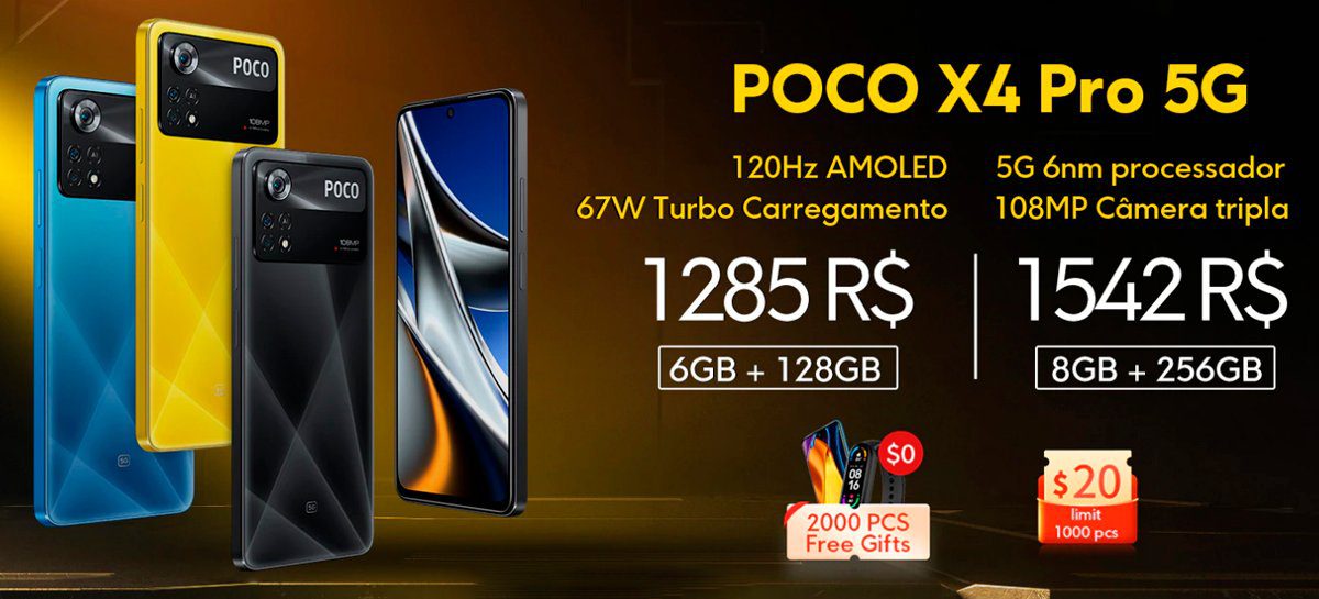 POCO X4 Pro 5G chega já em promoção com tela 120Hz, 108MP e mais! [+CUPOM]