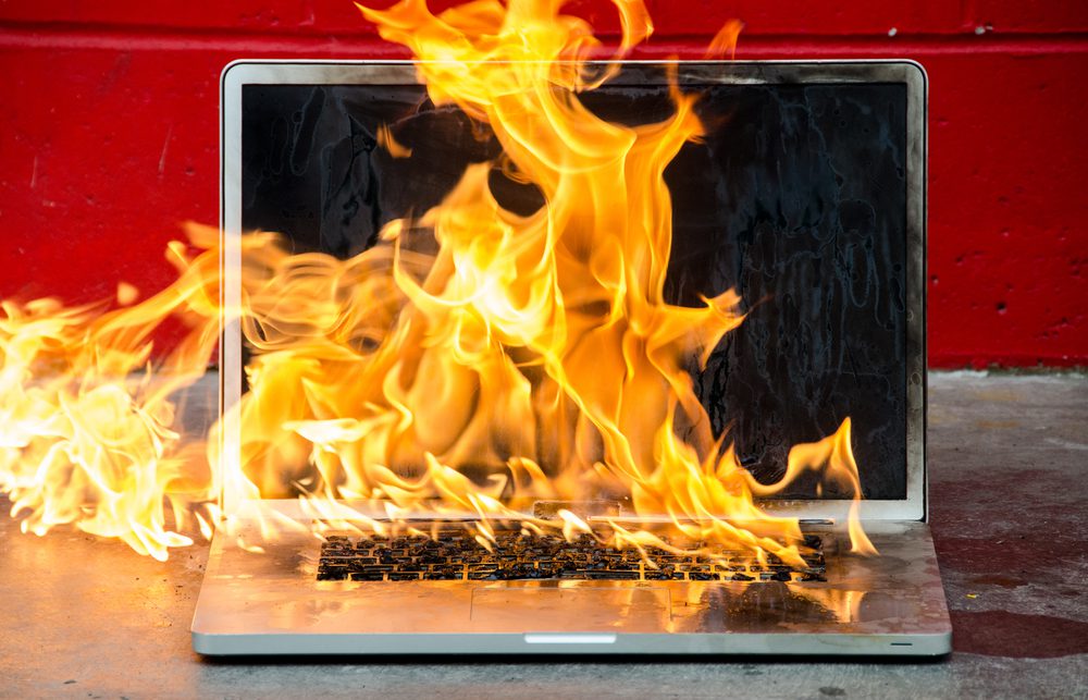 ngọn lửa quá nhiệt macbook