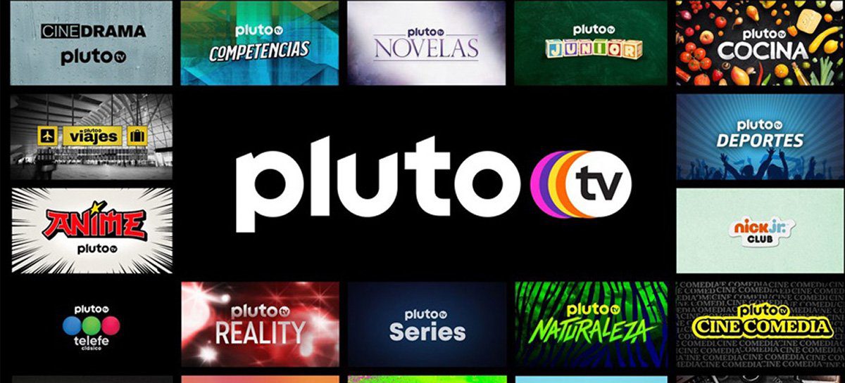 Pluto TV insere três novos canais à grade de programação