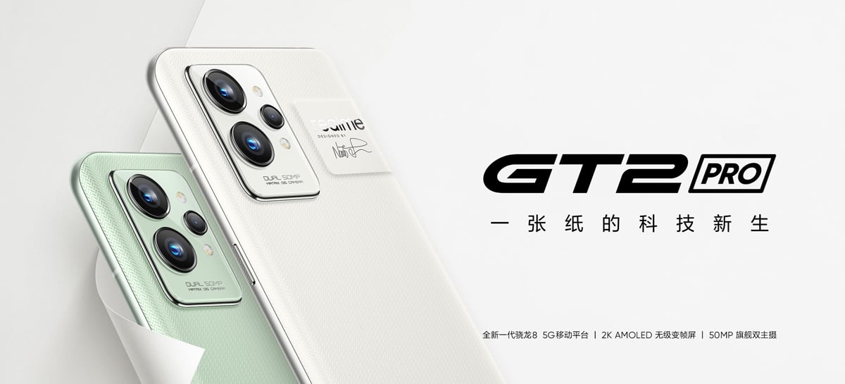 Realme GT 2 Pro é oficial com Snapdragon 8 Gen 1 e tela AMOLED LTPO de 120Hz