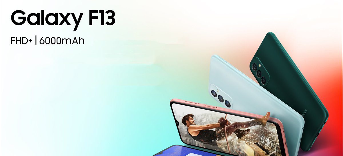 Samsung apresenta smartphone Galaxy F13 com bateria de 6.000mAh e preço baixo