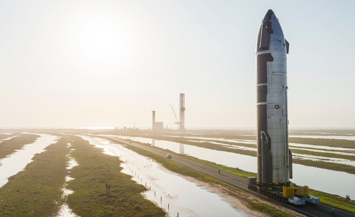 Nguyên mẫu Starship SN24 đến nơi sản xuất © SpaceX