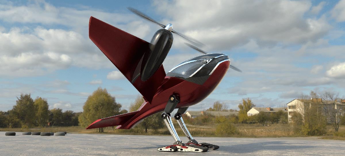 Startup Phractyl lança eVTOL de transporte que parece um pássaro, será verdade?