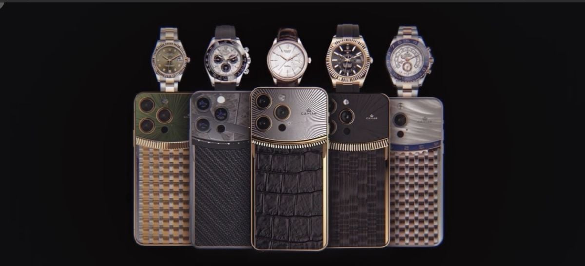 Pura ostentação! iPhones inspirados em Rolex chegam a custar mais de R$ 130 mil