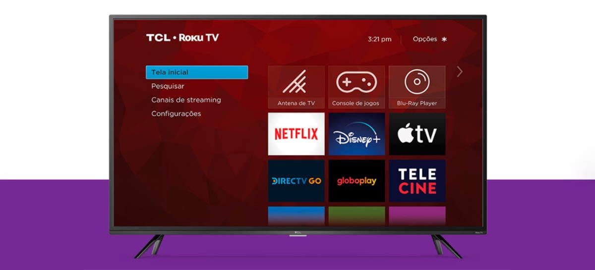 TCL lança uma linha completa de TVs até 50" com o sistema operacional da Roku