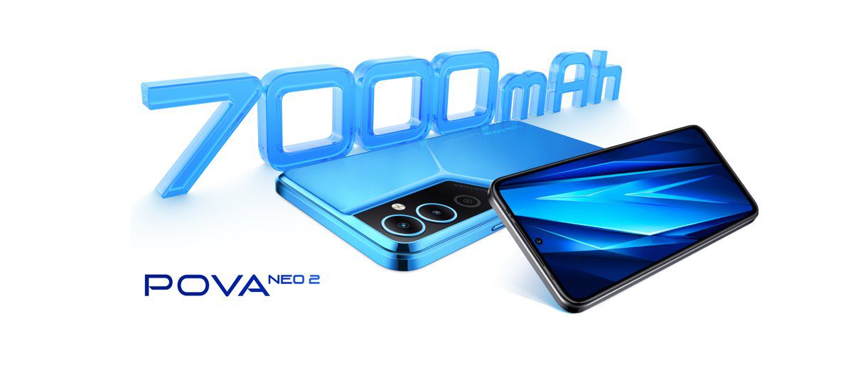 Celular Tecno Pova Neo 2 é anunciado com Helio G85 e bateria poderosa de 7.000 mAh