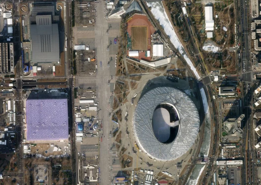 Thế vận hội Olympic 2022 Sân vận động ở Bắc Kinh Planet © 2022 Planet Labs PBC