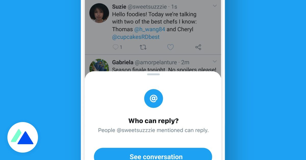Twitter : hur man väljer vem som kan svara på dina tweets