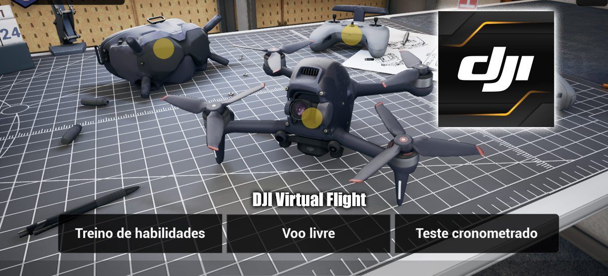 Aplicativo DJI Virtual Flight que simula voo de drone FPV ganha atualização
