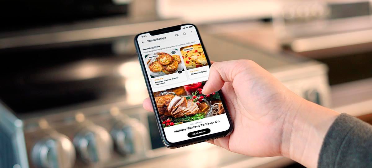 App de receitas da LG permitirá pedidos de ingredientes da Amazon e do Walmart