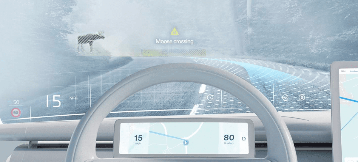 Volvo quer transformar para-brisa de veículos em displays inteligentes melhores que HUD