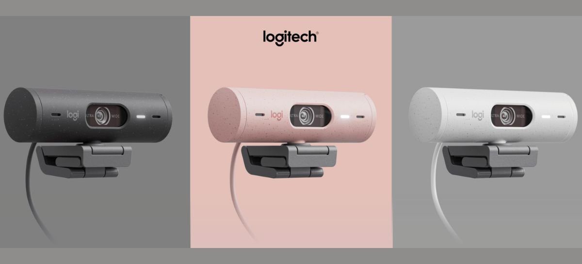 Webcam Logitech Brio 500 trará resolução FullHD e três opções de cores