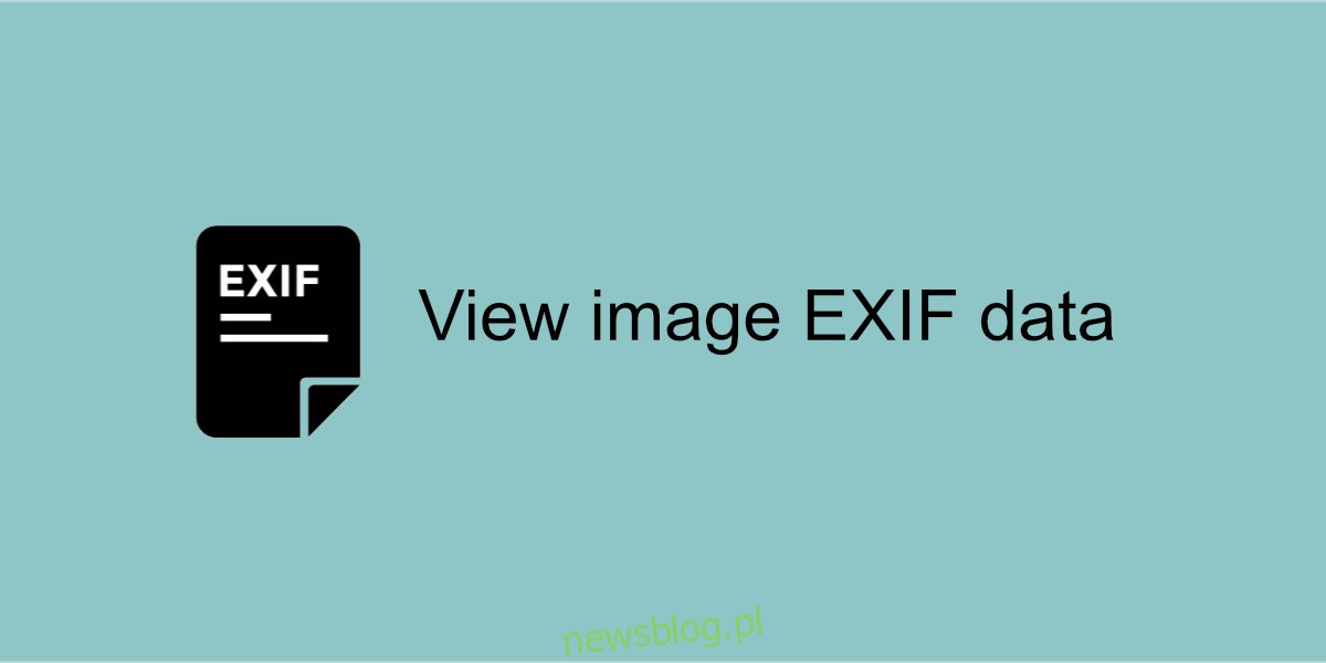 obraz danych EXIF