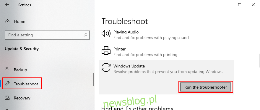 Windows  10 cho biết cách chạy trình khắc phục sự cố Windows cập nhật