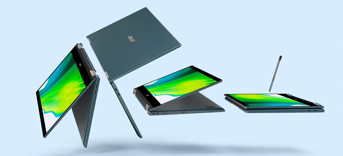 Acer revela novo Spin 7, notebook híbrido com 5G e tratamento "anti-germes" - agora no Brasil!