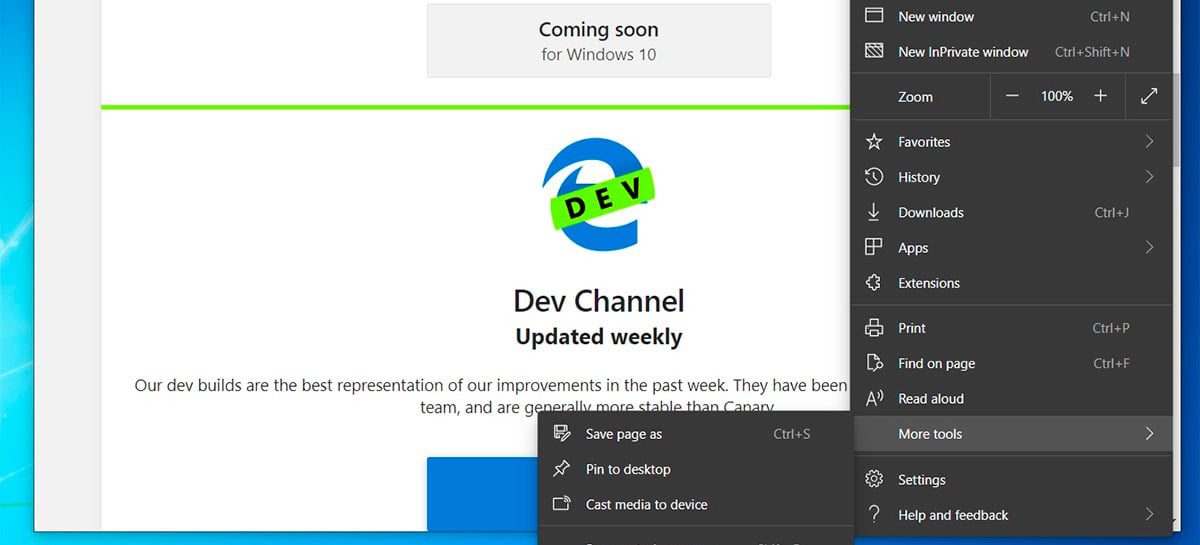 Atualização Edge Dev 85.0.564.8 traz várias novidades para versão beta do navegador