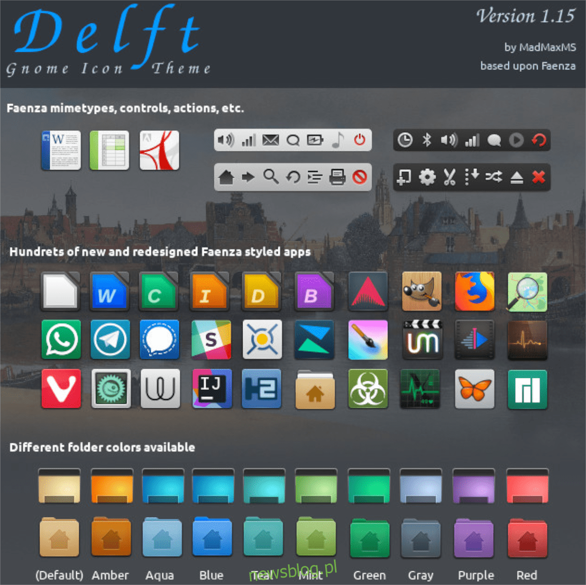 Cách cài theme icon Delft trên Linux