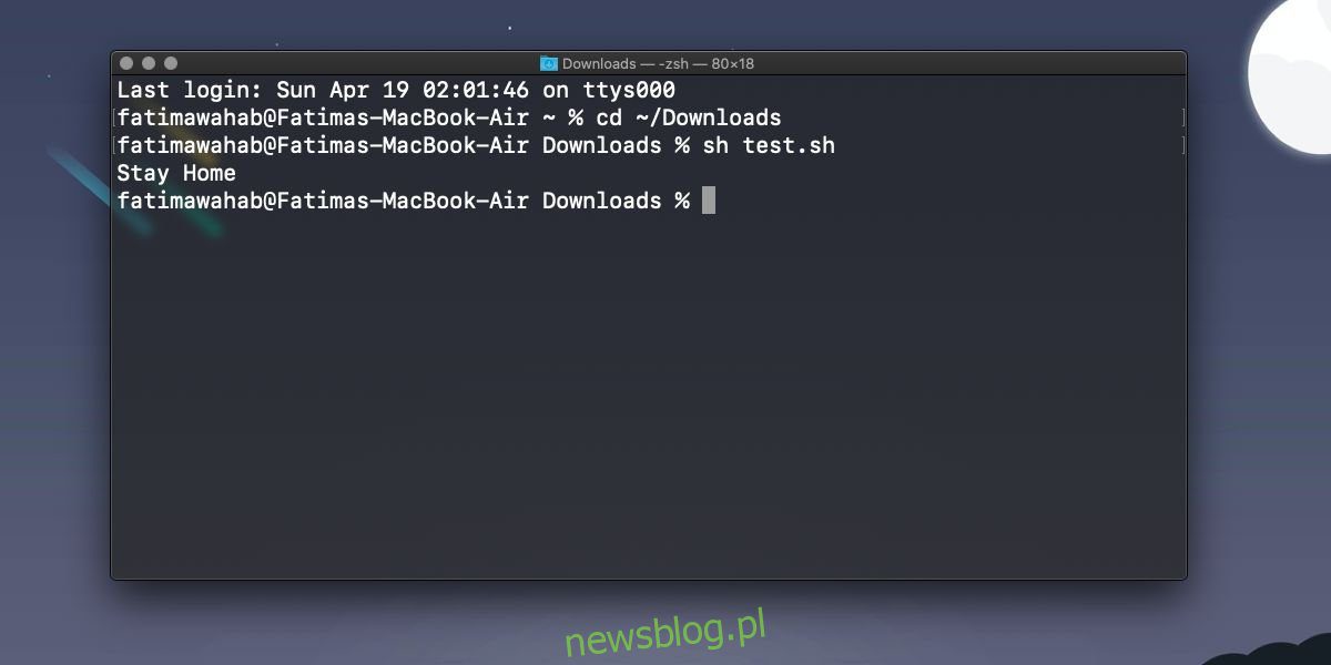 Cách chạy shell script hoặc .sh trên macOS