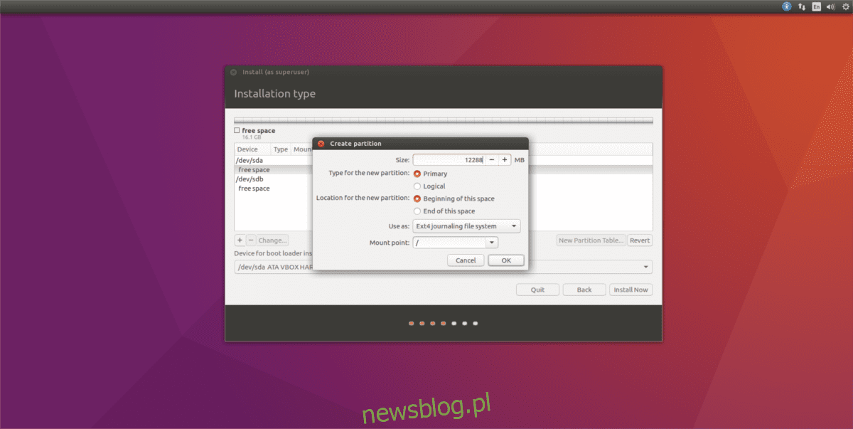Cách chia Ubuntu giữa HDD và SSD
