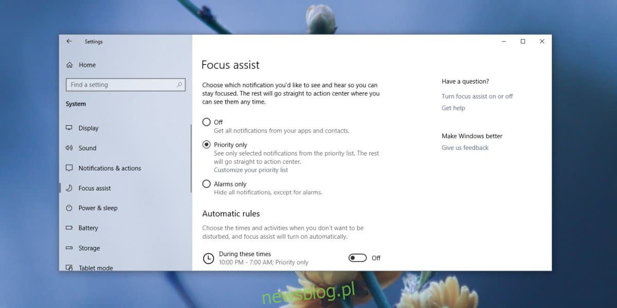 Cách đưa các ứng dụng vào danh sách trắng trong Focus Assist trên hệ thống của bạn Windows 10