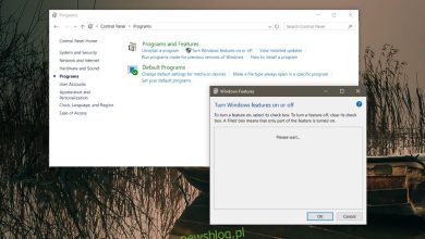 Cách khắc phục danh sách trống Bật hoặc tắt tính năng hệ thống Windows trong hệ thống Windows 10