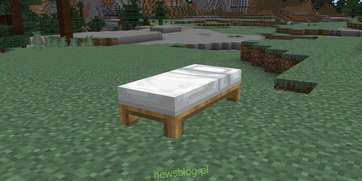 Cách làm giường ngủ trong minecraft