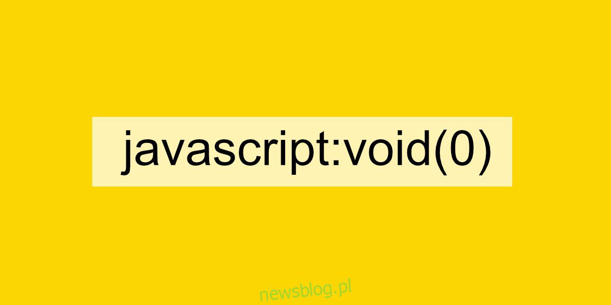 Cách sửa lỗi javascript: void (0) trong trình duyệt Chrome