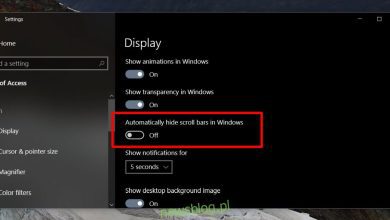 Cách tắt thanh cuộn mỏng trên hệ thống Windows 10