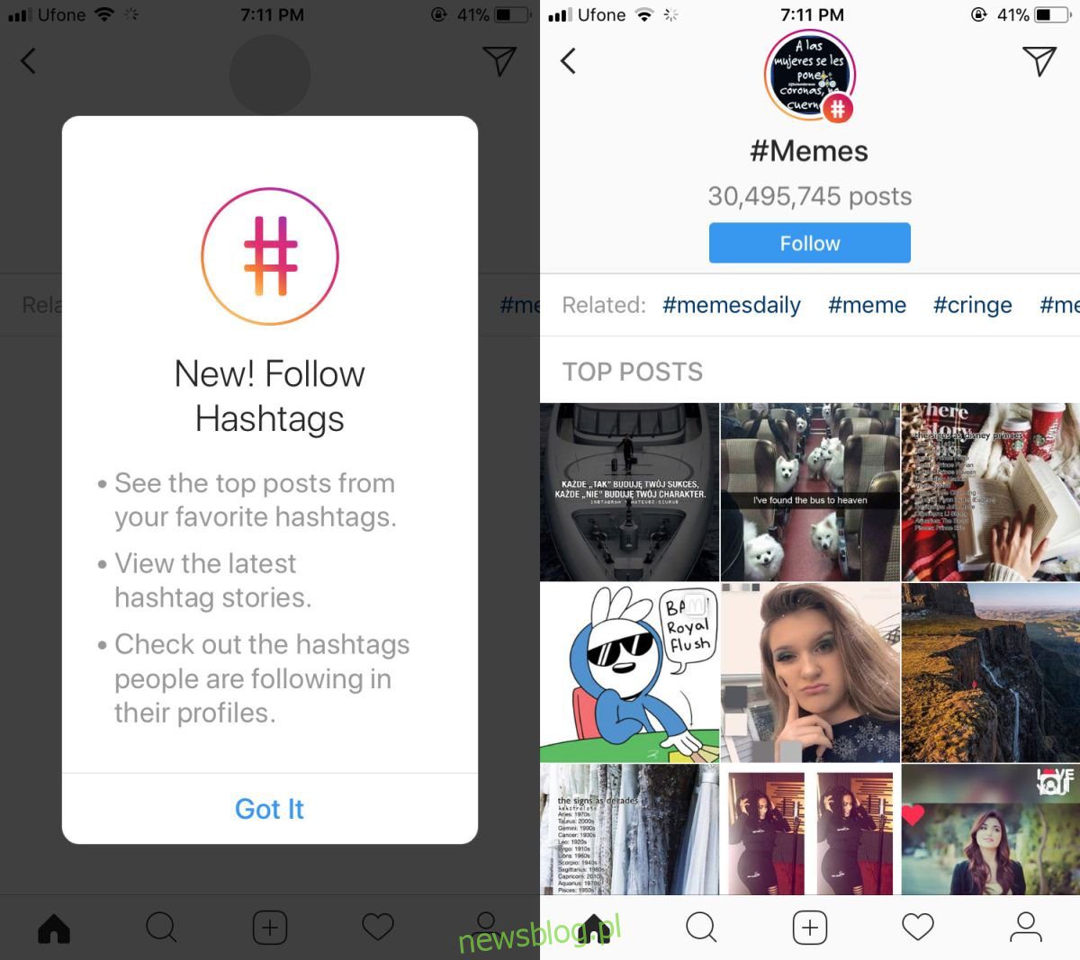 Cách theo dõi hashtag trên instagram