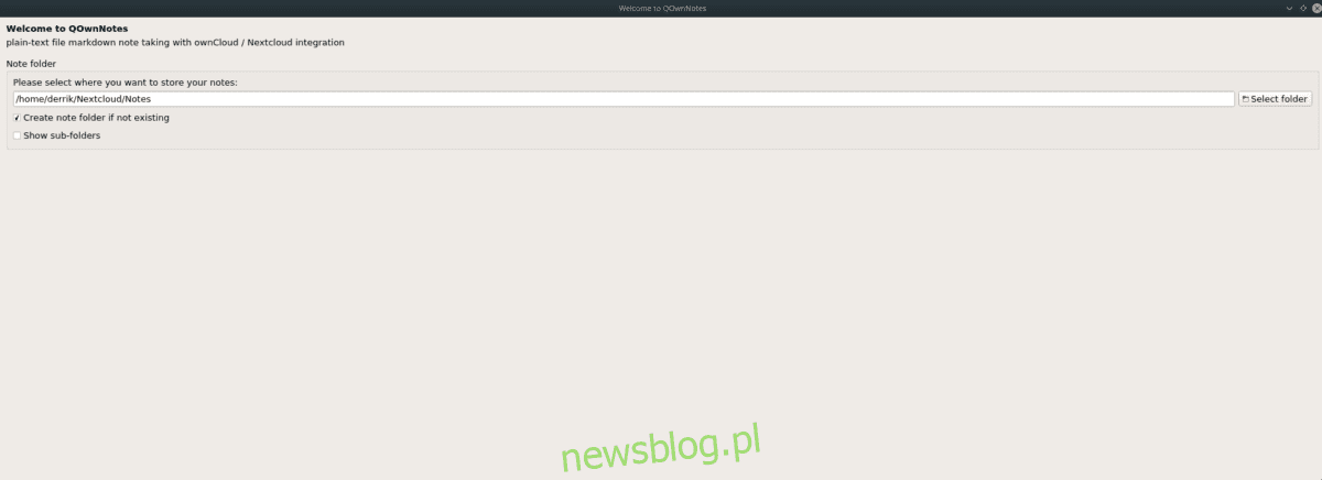 Cách thiết lập QOwnNotes với NextCloud trên Linux