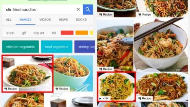 Cách tìm công thức nấu ăn trong Tìm kiếm hình ảnh của Google
