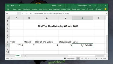 Cách tìm ngày của một ngày cụ thể trong tháng trong Excel