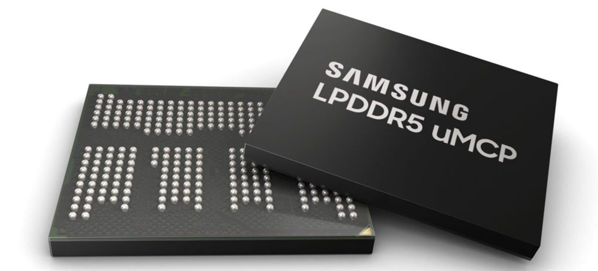 Novo chip da Samsung coloca junto as memórias LPDDR5 e UFS 3.1