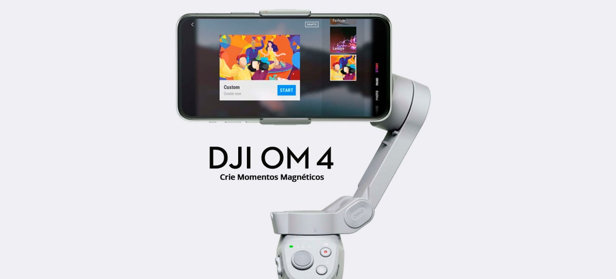 DJI Osmo Mobile 4 é lançado com ActiveTrack 3.0 e sistema magnético para prender celular