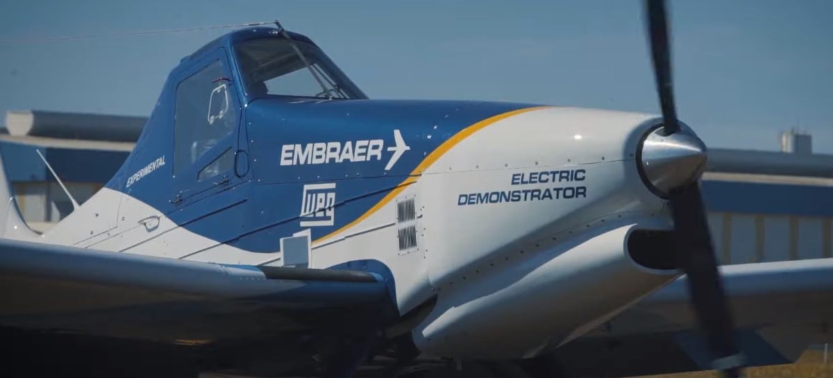 Embraer realiza primeiro voo com avião elétrico
