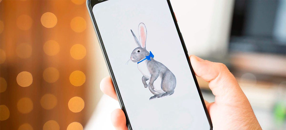 Animais em 3D da Google agora incluem também o coelho da Páscoa!