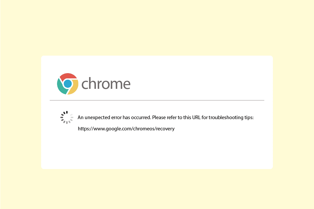 Khắc phục lỗi không mong muốn xảy ra trong Chrome OS Recovery