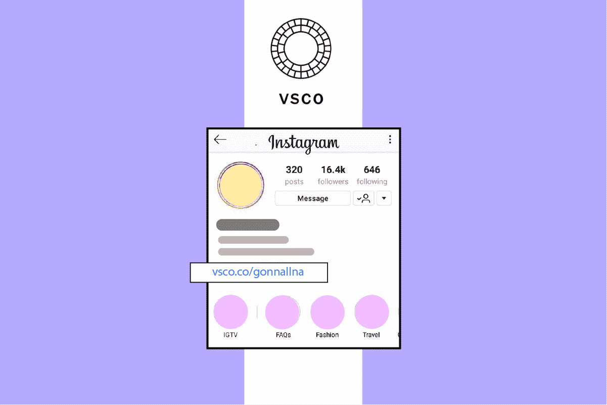 Làm cách nào để đặt liên kết VSCO trong tiểu sử Instagram của tôi?